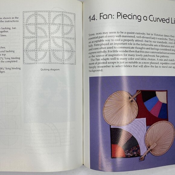 Vintage 1985 Quilting For Beginners Patchwork Applique Projects Agnes Frank - Picture 9 of 13